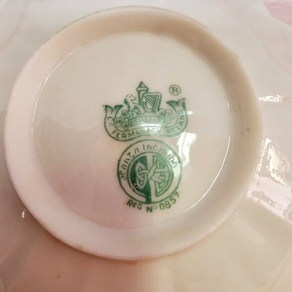 Belleek Porcelain Primrose Butter Plate, Vintage, 1955-65 - Picture 4 of 5